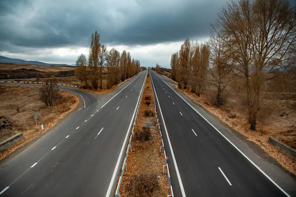 Viaggiare Auto Autostrada — Foto Stock