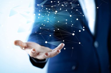 Ekranda insan eli ağı