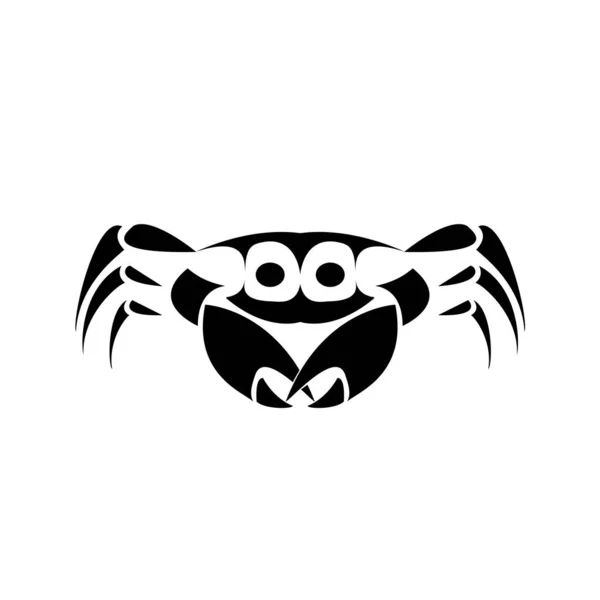 Conception simple de logo vecteur crabe — Image vectorielle