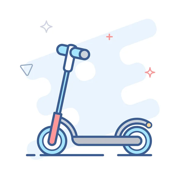 Kick Scooter Push Scooter Vector Illustration — Stock Vector
