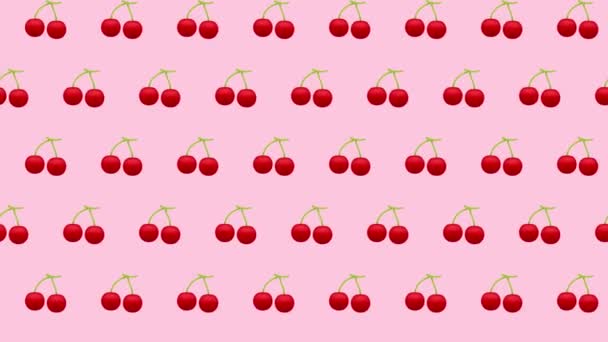 Animated Clip Cherries — Stock Video