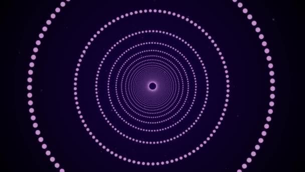 Cercles Particules Fond Tunnel — Video