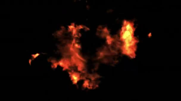 煙と火の背景 — ストック動画