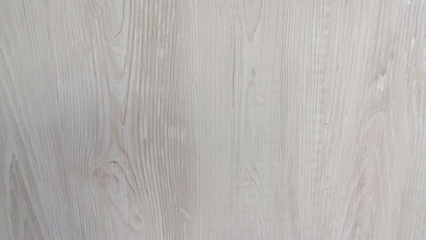 Bílý Povrch Měkkého Dřeva Jako Pozadí — Stock video