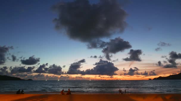 Sunset Пляжі — стокове відео