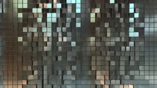 Metal Cubes Background — Stock Video