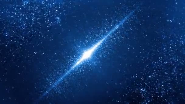 Vídeo Partículas Fondo Galaxia — Vídeo de stock