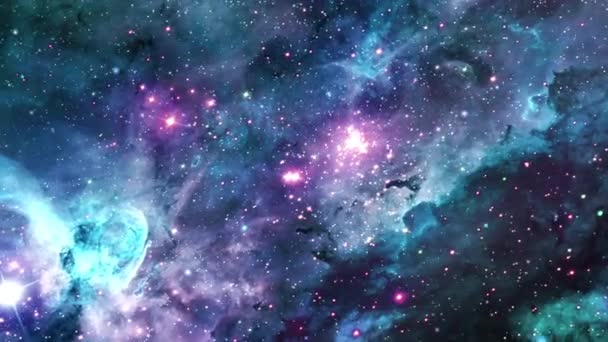 Vídeo Nebulosa Espacial — Vídeo de Stock