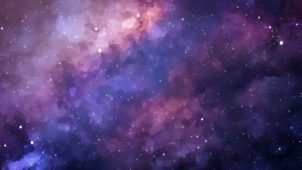 Nebulosa Espaço Planos Fundo Espaço Abstratos — Vídeo de Stock
