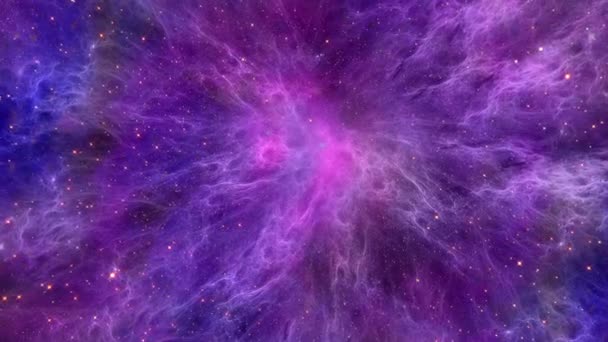 Vídeo Fundo Nebulosa Espacial — Vídeo de Stock
