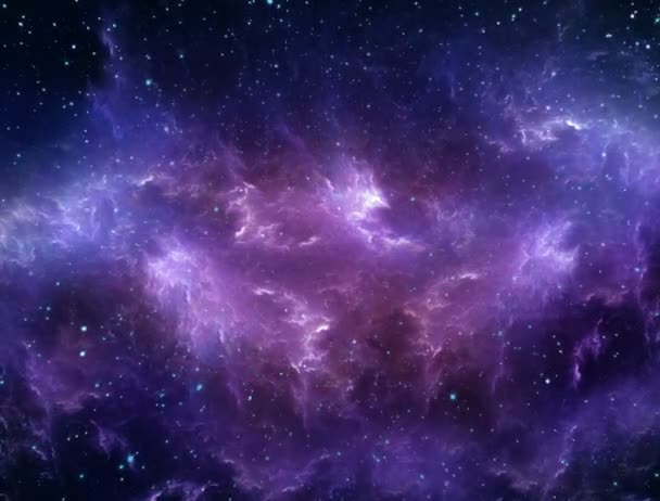Uzay Nebulası Pürüzsüz Bir Döngü Arkaplanı — Stok video