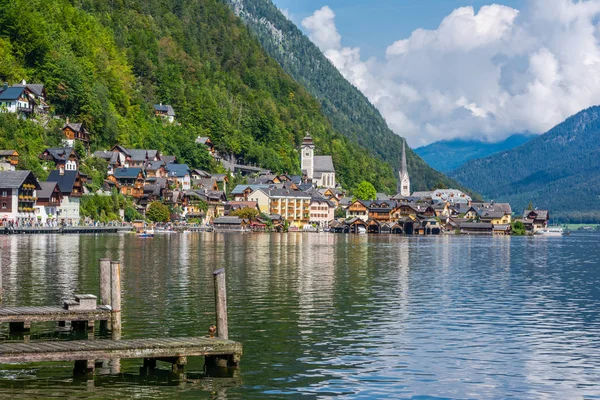 Pier Lake Hallstatt Stock Picture