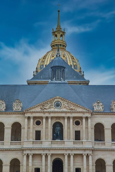 Pohled Zepředu Palác Invalides Paříži — Stock fotografie