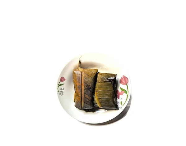 Chipilin Tamales Fundo Branco Comida Típica Guatemala — Fotografia de Stock