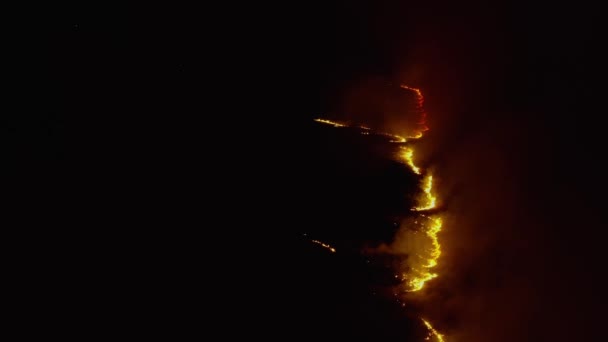 시야와 비행하는 비디오 그리고 화재의 생태계 통제되지 태우는 — 비디오