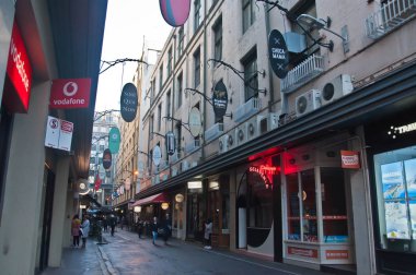 Melbourne, Avustralya - 29 Temmuz 2018: Melbour'da Degrave laneway