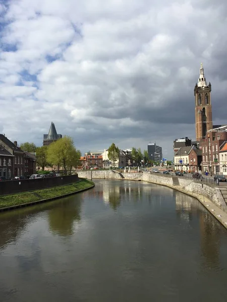 Roermond Olanda Aprile 2016 Panorama Della Città Cattedrale San Cristoforo — Foto Stock