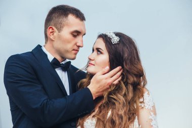 Düğünden sonra mutlu gelin ve damat