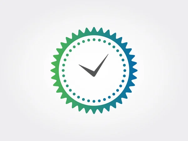 Reloj Engranaje Vector Icono — Archivo Imágenes Vectoriales