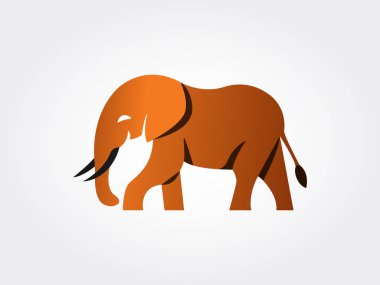 Altın Fil Vektör Simgesi