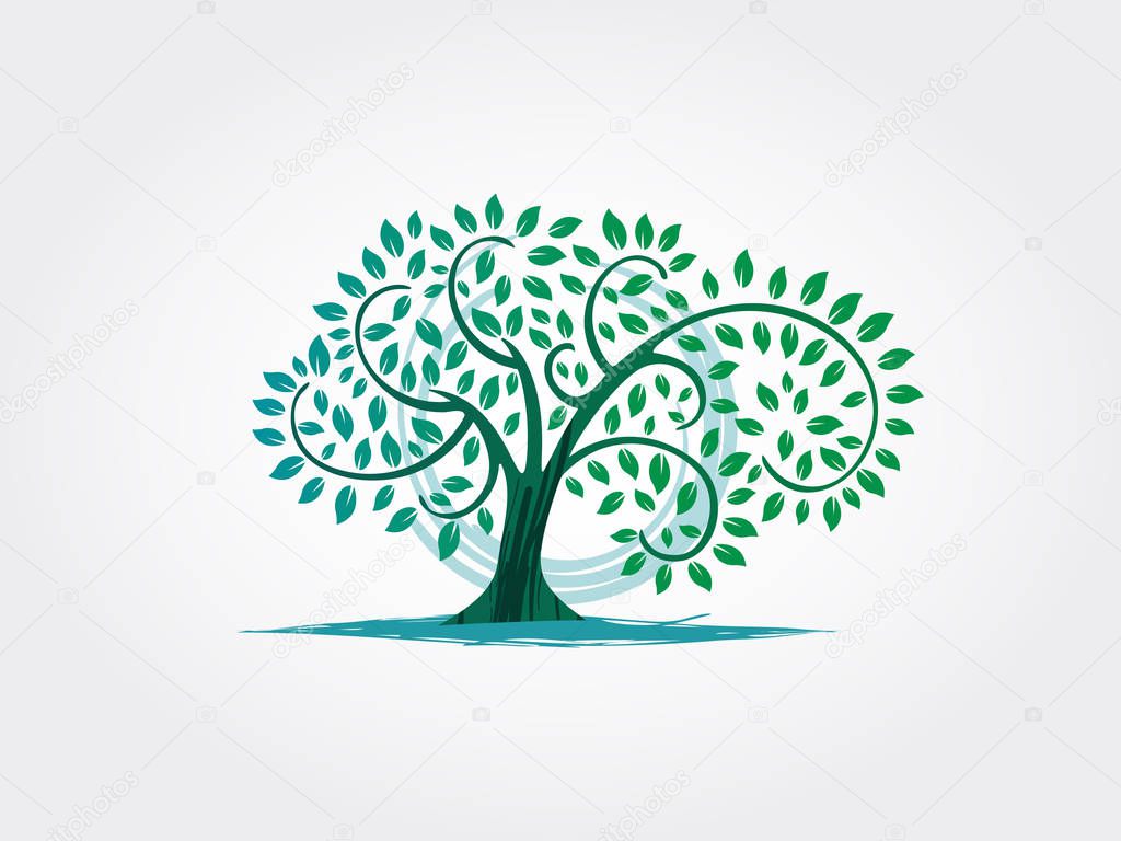 Tree Vector Illustration Icon
