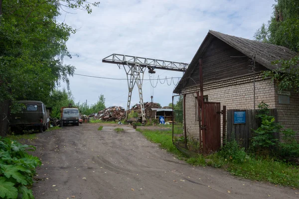 Tvervtormet Point Reception Scrap Metal City Kuvshinovo Tver Region — Stock Photo, Image