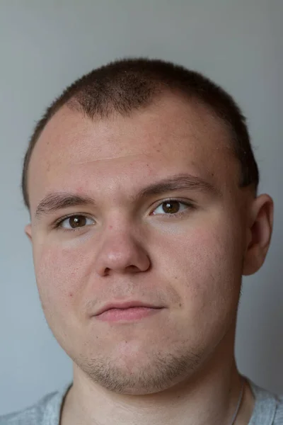 Emotions Teenager Expresses Dislike Disgust His Face — Stock Photo, Image