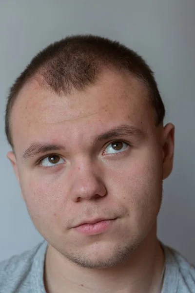 Emotions Teenager Expresses Disbelief Doubt His Face — Stock Photo, Image