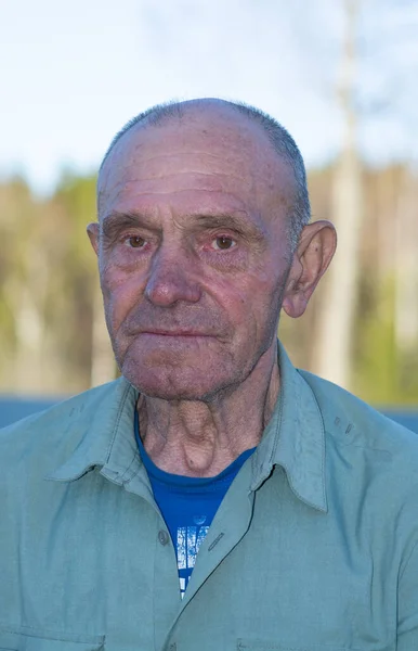 Emotions Gesture Elderly Man Expresses Various Emotions His Face — Stock Photo, Image