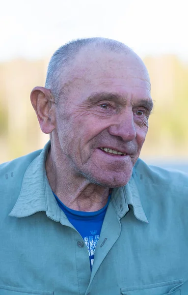 Emotions Gesture Elderly Man Expresses Various Emotions His Face — Stock Photo, Image