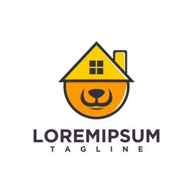 köpek bakım logosu tasarımı çizimi