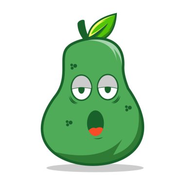 şirin emoticon armut karakter çizimi