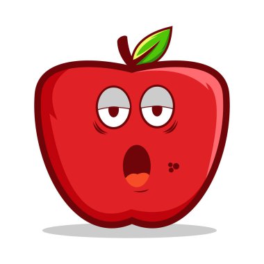 şirin elma çizgi film karakterleri vektörü