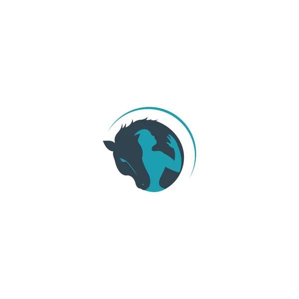 Ілюстрація Дизайну Логотипу Коня — стоковий вектор