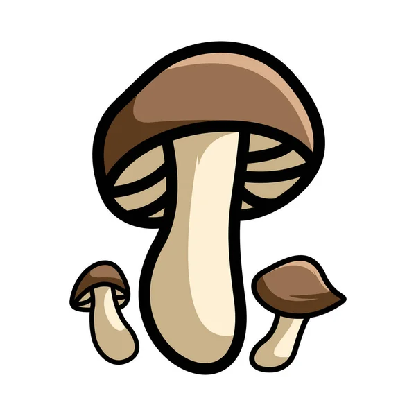 Simple Mushroom Design Vector Illustration — Stock Vector