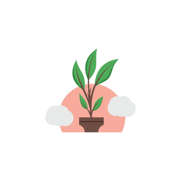 Eye Catching Plant Flat Design Style — Stock Vector