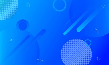 Mavi Soyut Geometrik Gradyan Şekil Arkaplanı