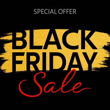 Kara Cuma simge vektör illüstrasyonu