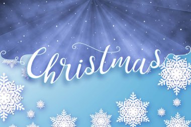 Mavi Noel kış tebrik kartı geçmişi