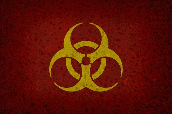 Fondo Riesgo Biológico Infeccioso Peligro Virus Pandemia Ilustración Del Concepto — Foto de Stock