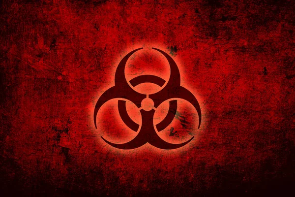 感染性バイオハザードの背景 ウイルスの危険性 パンデミック 健康リスクの概念図 — ストック写真