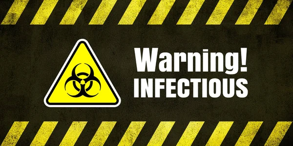 Coronavirus Message Pandemic Infection Virus Hazard Pandemic Health Risk Concept — Stock Photo, Image