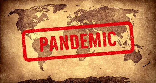 Pandemia Światowa Zagrożenie Wirusem Pandemia Zagrożenie Dla Zdrowia Ilustracja Koncepcji — Zdjęcie stockowe