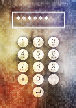 Siber güvenlik kavramı: giriş kodu