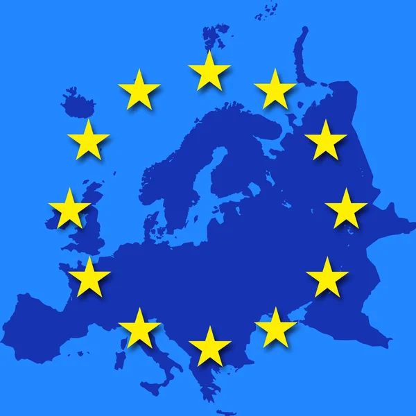 Fundo Bandeira União Europeia — Fotografia de Stock