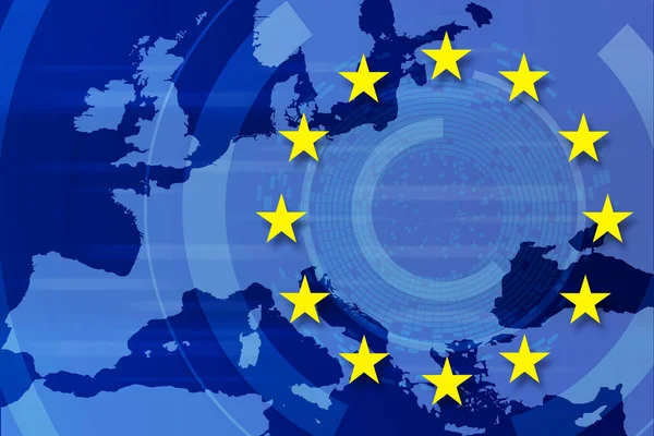 European Union Flag Background — Stock Photo, Image