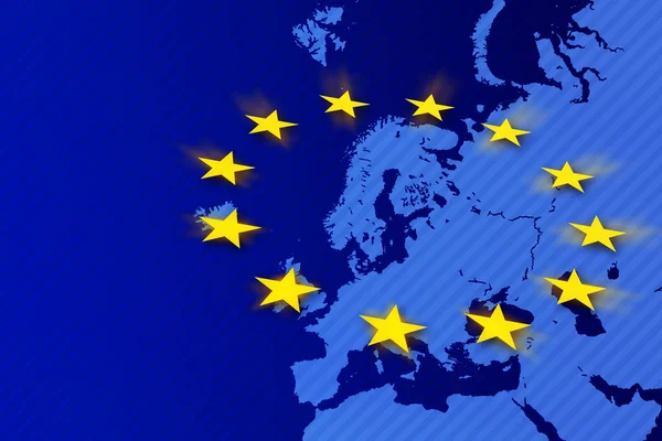 Európai Uniós Lobogó Háttere — Stock Fotó