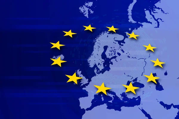 Hintergrund Flagge Der Europäischen Union — Stockfoto