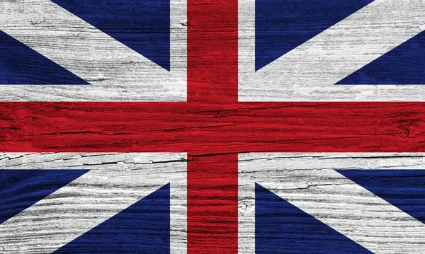 Reino Unido Bandera Sobre Fondo Madera —  Fotos de Stock