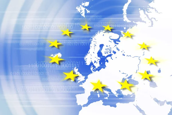 Europeiska Unionens Flagga Bakgrund — Stockfoto